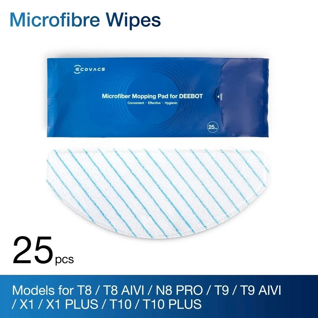 ECOVACS Mopping Pads (25-Pack) for N8, T8, T9 Robots - photo 3