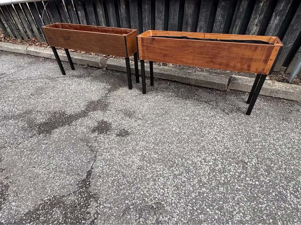 Matching Raised Wood Planter Boxes - photo 2