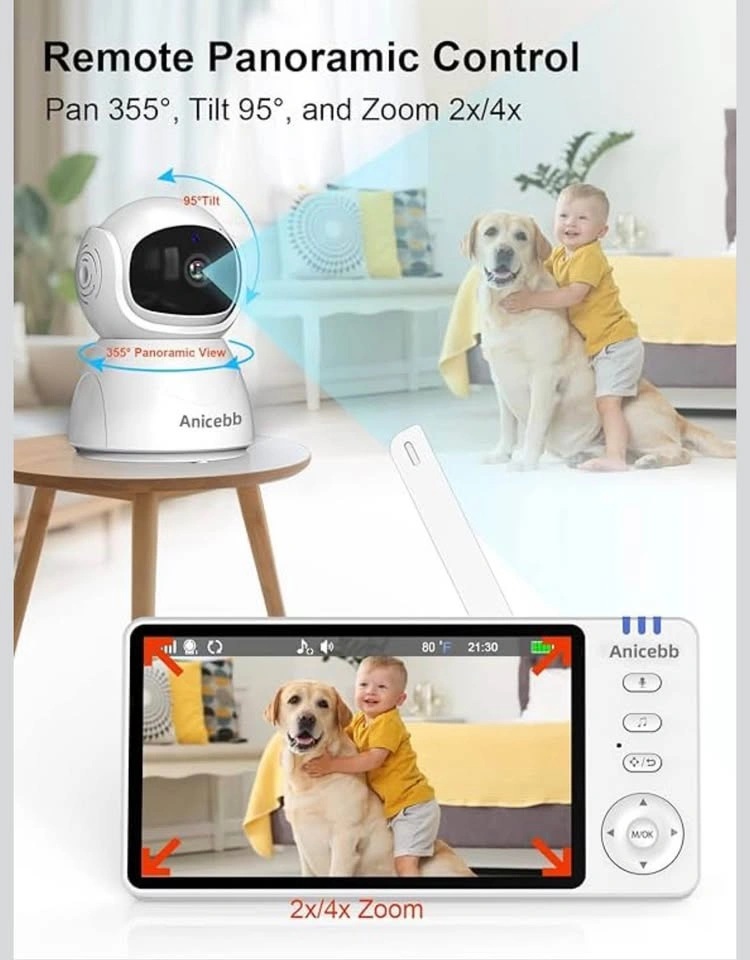 5" HD Video Baby Monitor w/ 2 Cameras - No WiFi - photo 4