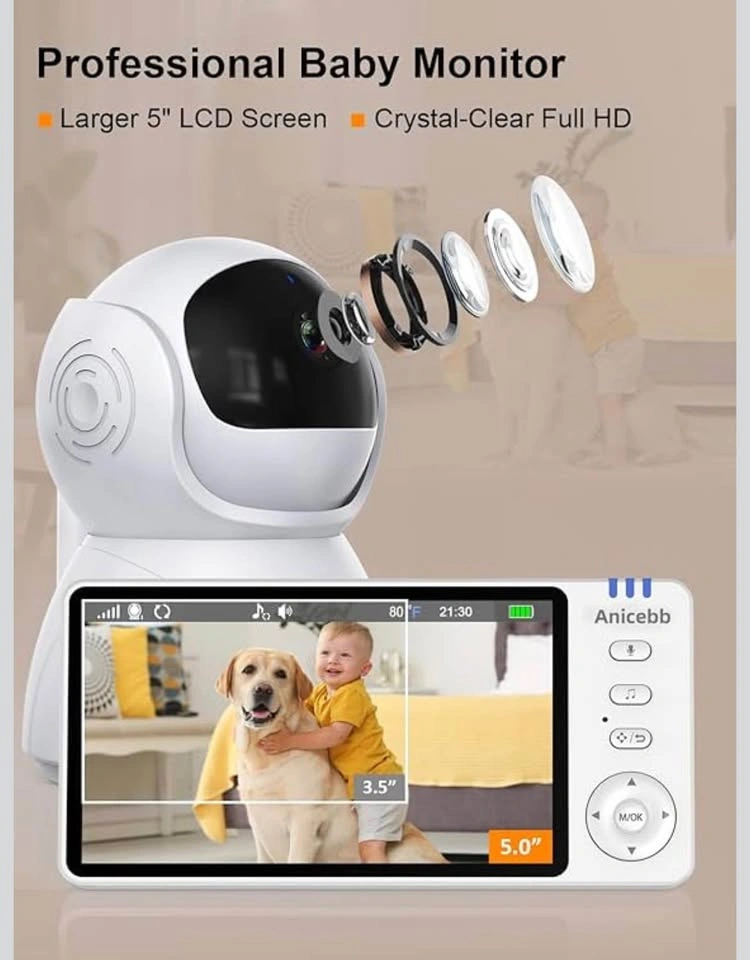 5" HD Video Baby Monitor w/ 2 Cameras - No WiFi - photo 5