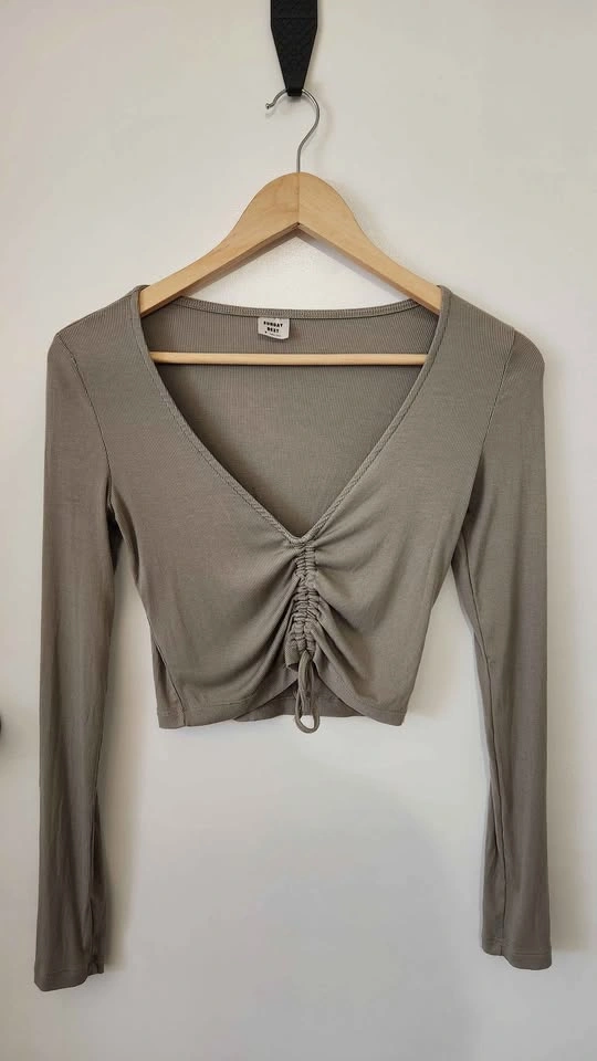 ARITZIA Sunday Best Top - Women's Small (Olive Green)