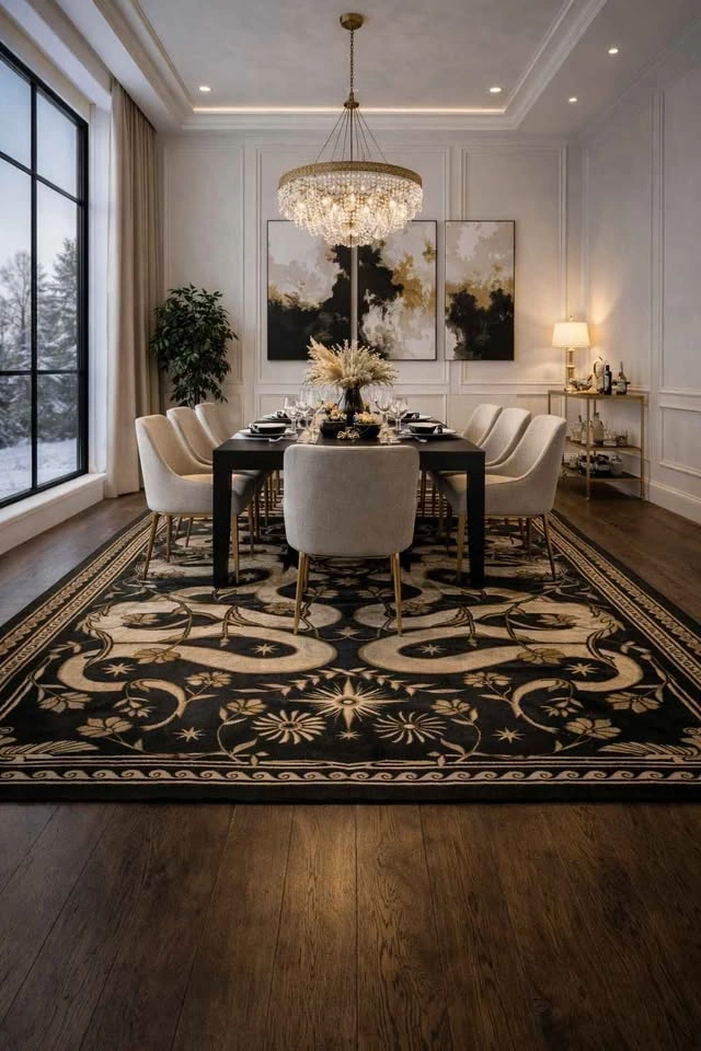 SNAKE MEDALLION WASHABLE RUG 5x7 🆕 - photo 5