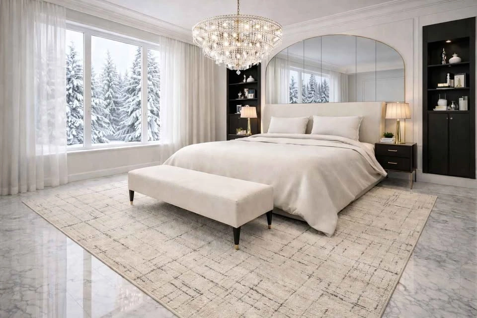 5x7 MODERN BEIGE AREA RUG WASHABLE BRAND NEW 🆕 - photo 4