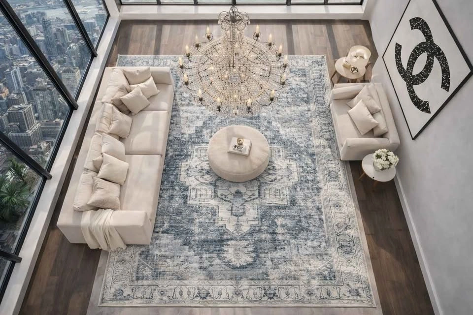 SKYE 9x12 ft EXTRA LARGE WASHABLE AREA RUG - photo 3