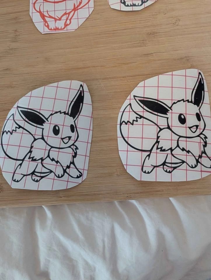 4" or 8"Pokemon eevee evolution Vinyl Decal - photo 5