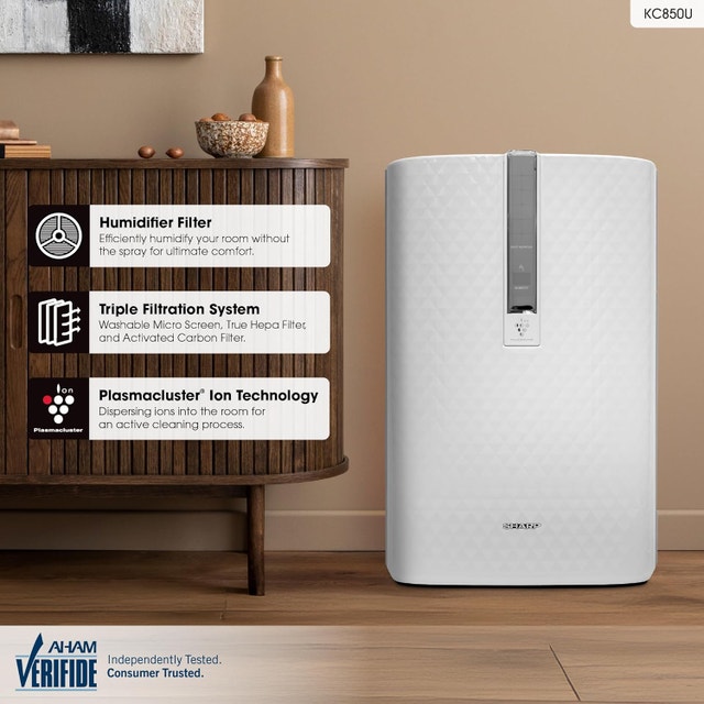 Sharp Air Purifier & Humidifier - HEPA + Carbon Filter - photo 2