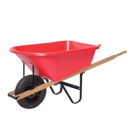 Garant 6 Cu ft Poly Tray Wheelbarrow