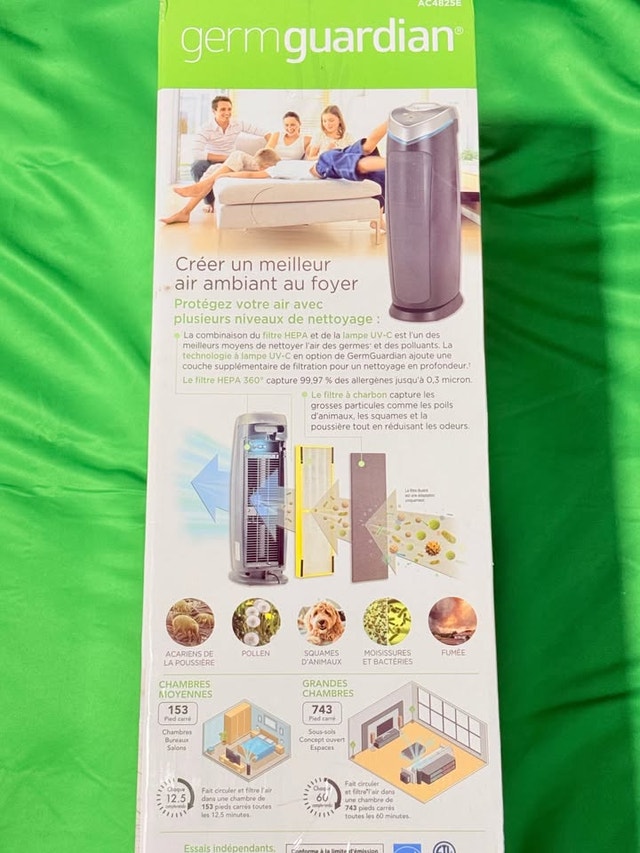 GermGuardian AC4825 4-in-1 HEPA Air Purifier - New - photo 2