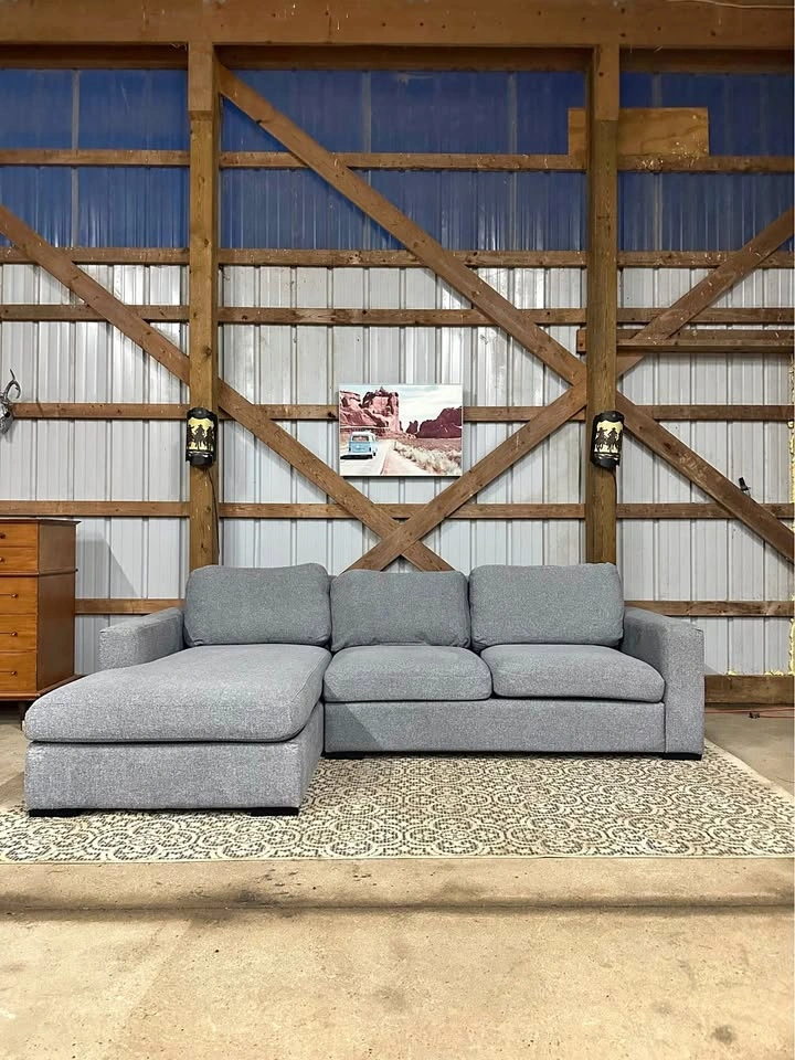 Ashley Furniture Modern Grey Sectional