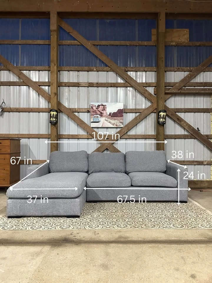 Ashley Furniture Modern Grey Sectional - photo 2