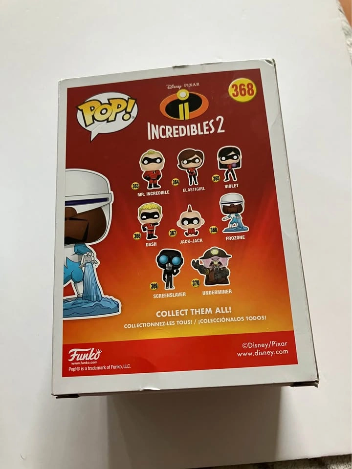 Funko POP! Disney Pixar The Incredibles 2 Frozone #368 Vinyl Fig - photo 3