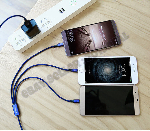 3in1 FAST CHARGE ANDROID/IPHONE TYPE C/LIGHTNING/MICRO USB CABLE - photo 2