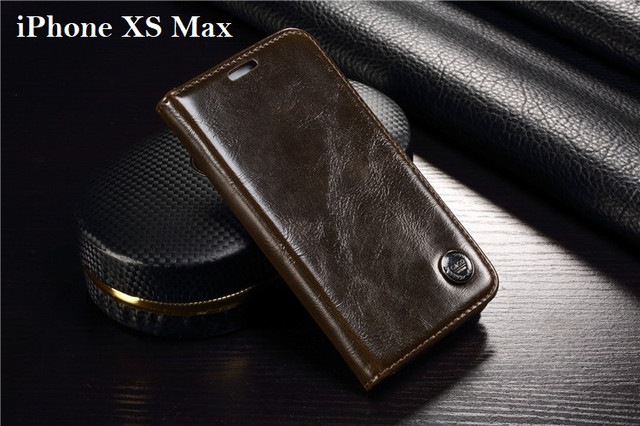 iPhone XS MAX Leather Wallet Case
