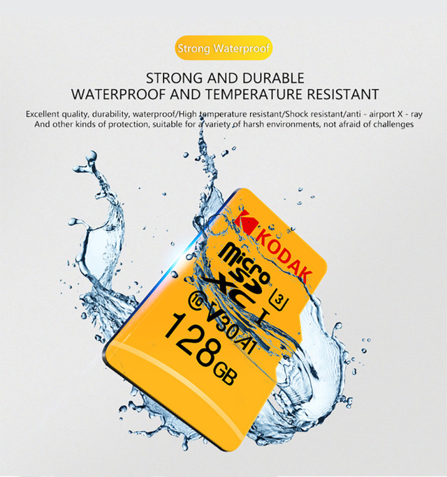 60% OFF -NEW KODAK 128GB MicroSD Memory Card Class 10