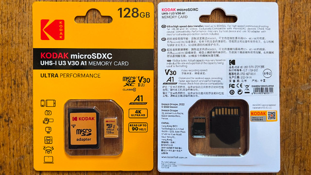 60% OFF -NEW KODAK 128GB MicroSD Memory Card Class 10 - photo 2