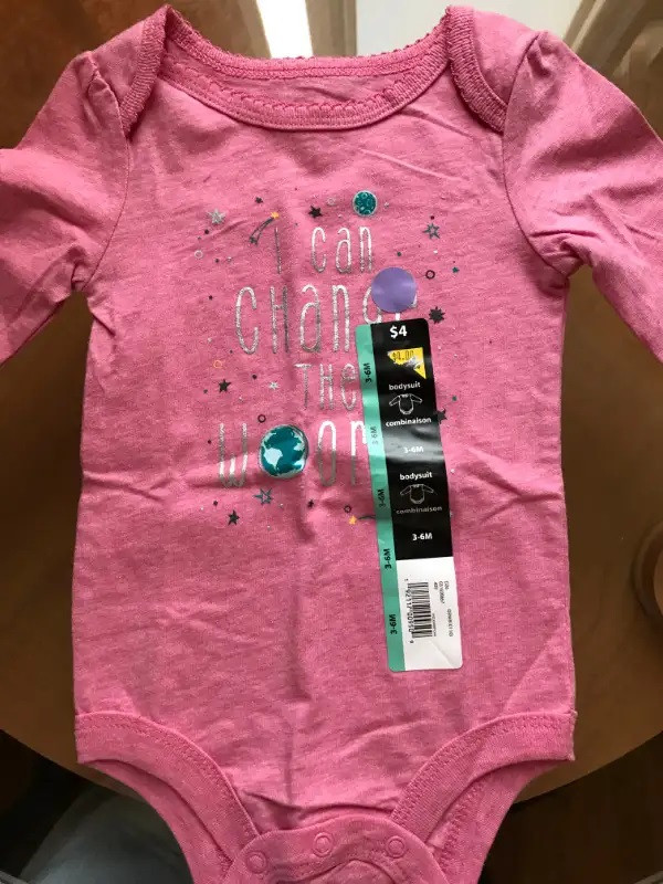 BRAND NEW Baby Girl's Bodysuit with tags 3-6 months old