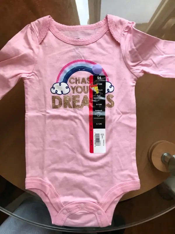 BRAND NEW Baby Girl's Bodysuit with tags 6-12 months old - photo 3