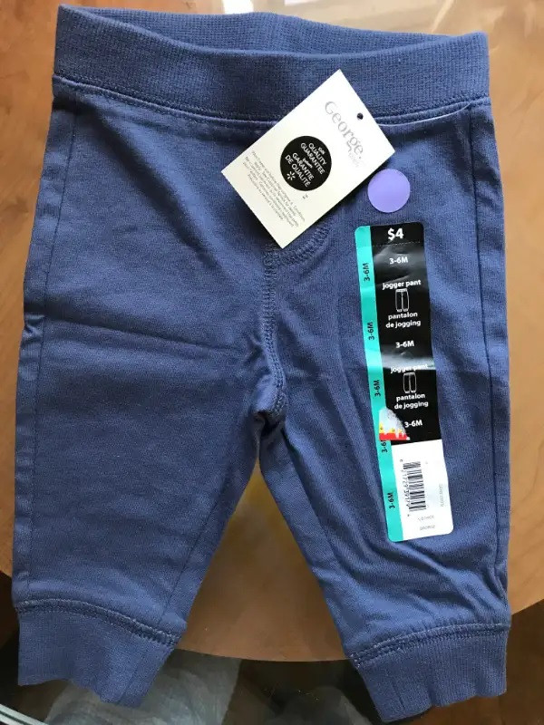 BRAND NEW Baby Girl's pants with tags 3-6 months old