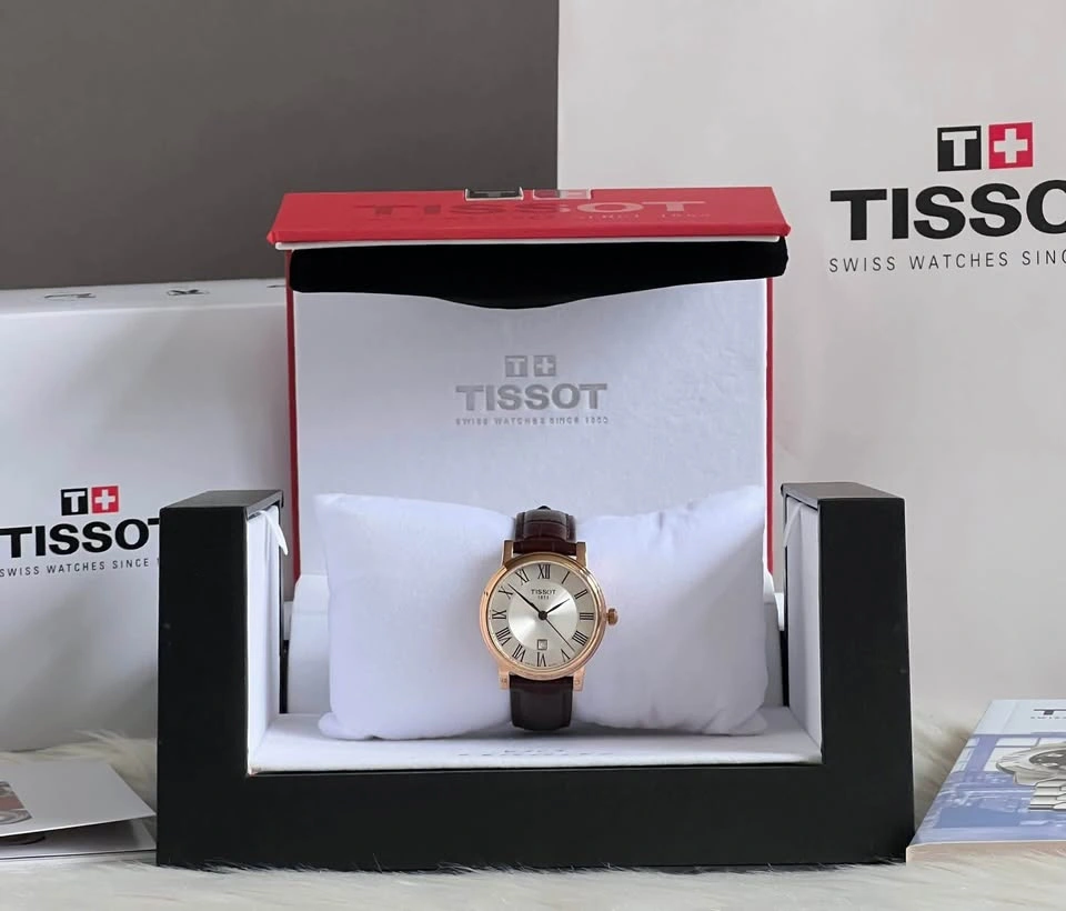Brand New Tissot Carson Premium Lady Leather Watch - photo 2