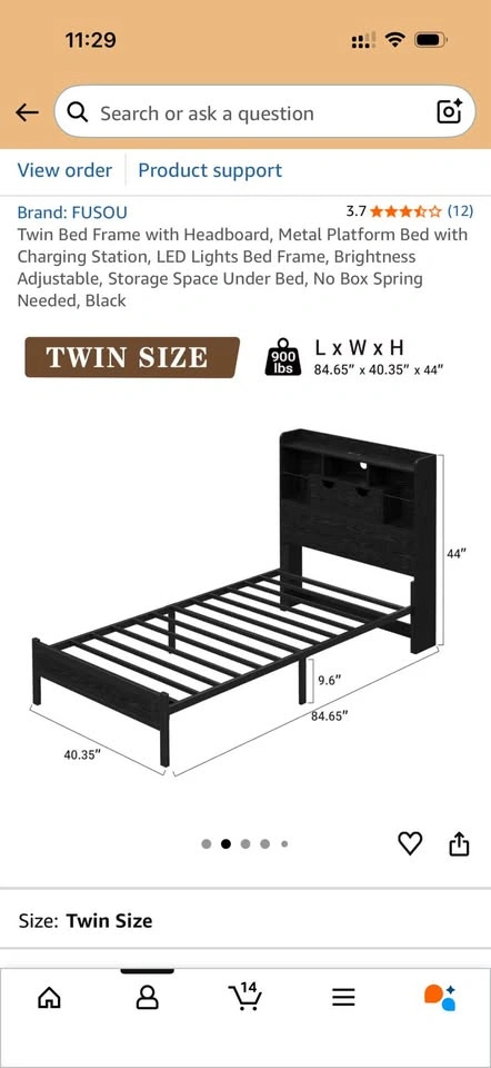 New used Twin Bed frame. - photo 2