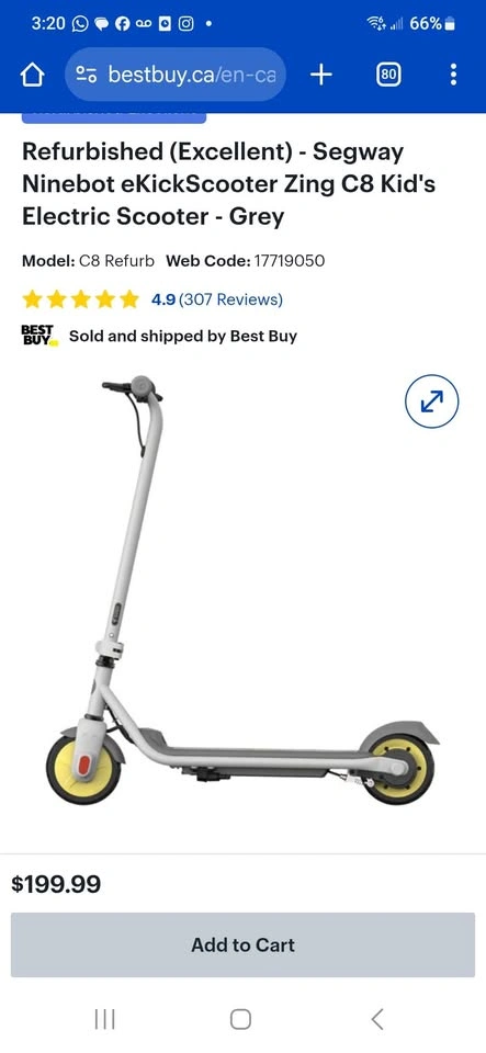 Segway - Ninebot Electrox Scooter - Zing C8 - photo 2