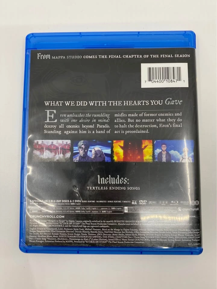 Attack on Titan Final Season - The Final Chapters Blu-ray - photo 2