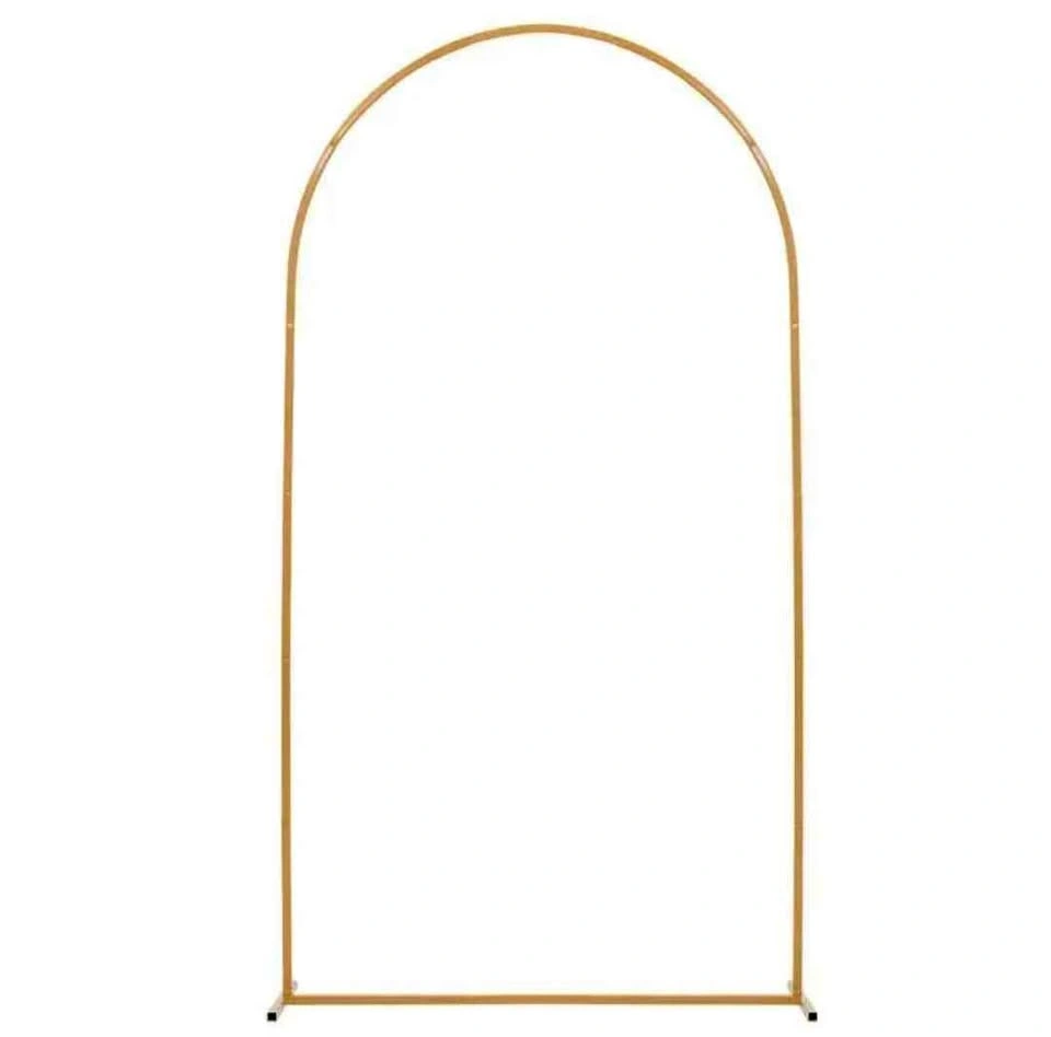 Gold Metal Arch Backdrop Stand Rental