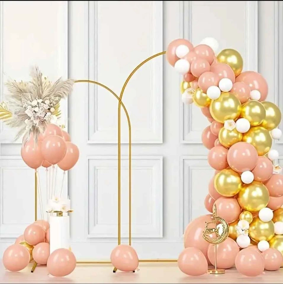 Gold Metal Arch Backdrop Stand Rental - photo 3
