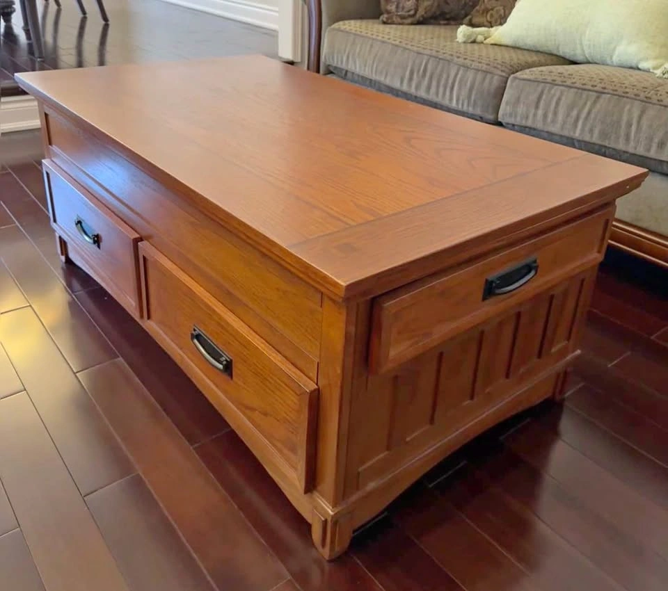 🔥 SOLID WOOD Lift-Top Coffee Table - Work From Home - STORAGE 🔥
