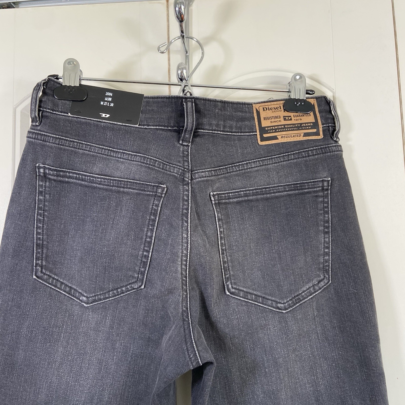 Diesel D-JOY-R Slim Jeans W27 L30 - New With Tags - Faded Black/ - photo 5