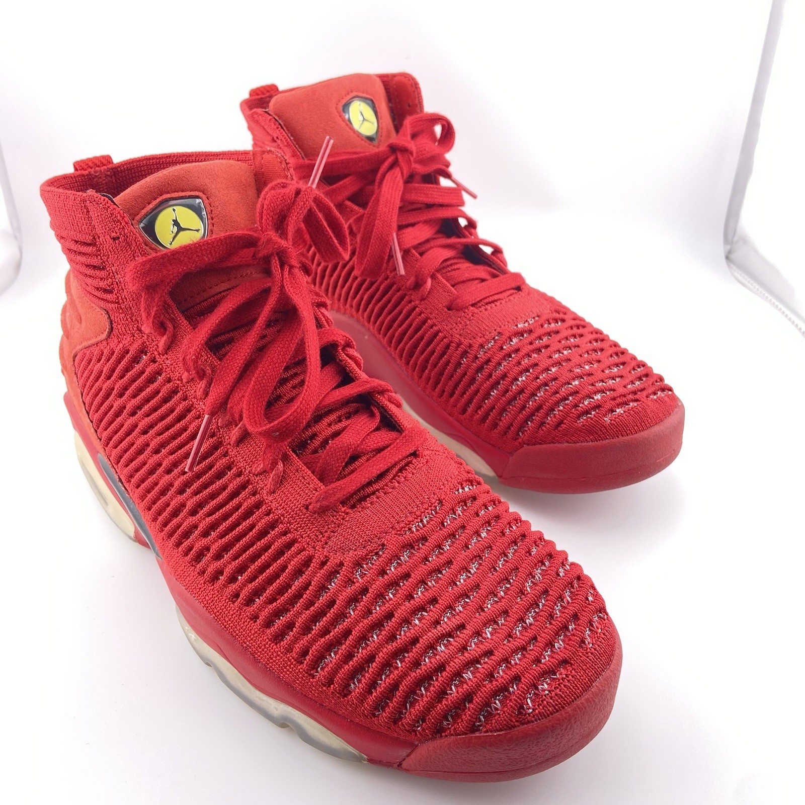 Nike Air Jordan 15 XV Retro Flyknit Gym Red Black Men's Size 8 - photo 2