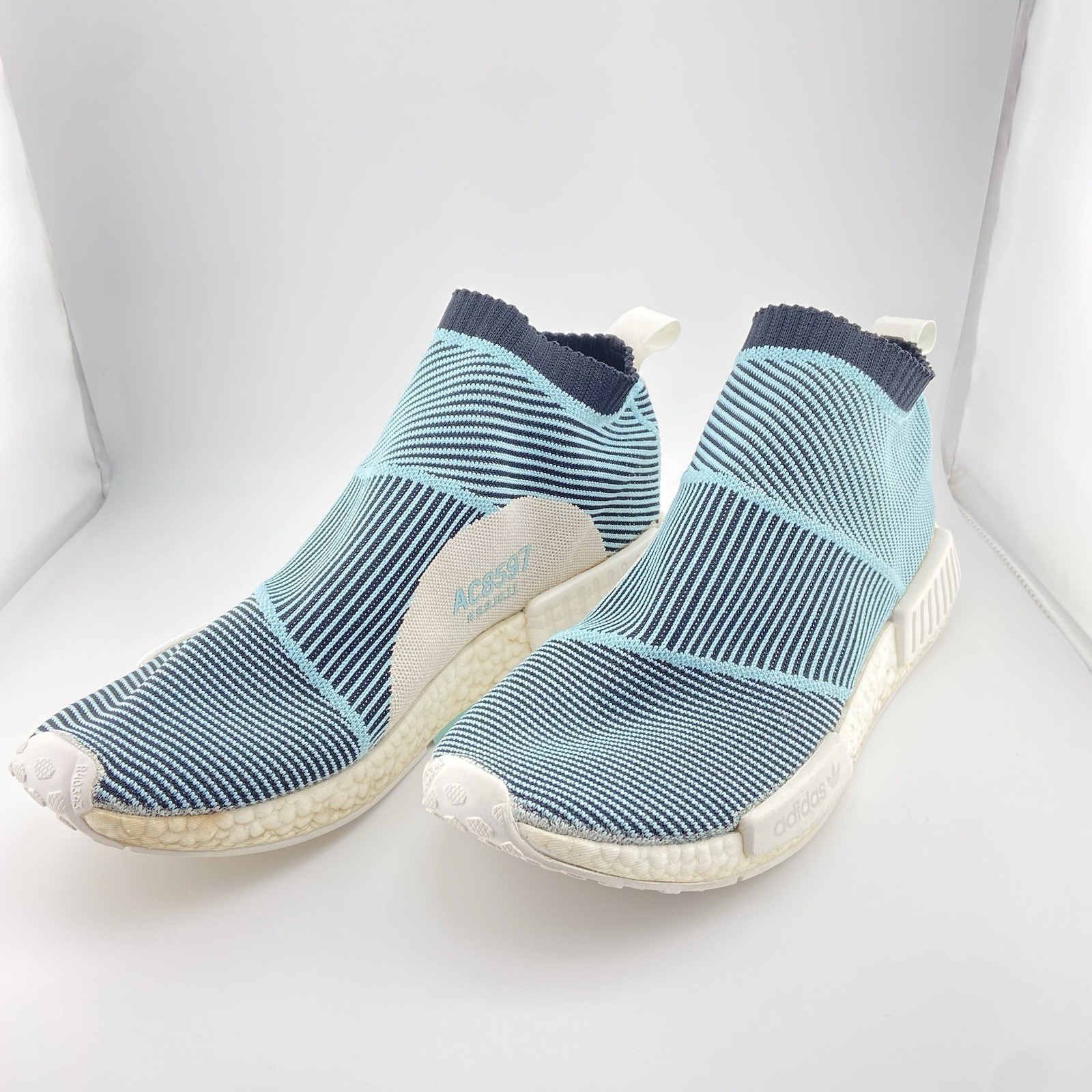 Adidas NMD CS1 Parley PK Aqua Navy Sock Sneakers AC8597 Men's US - photo 2