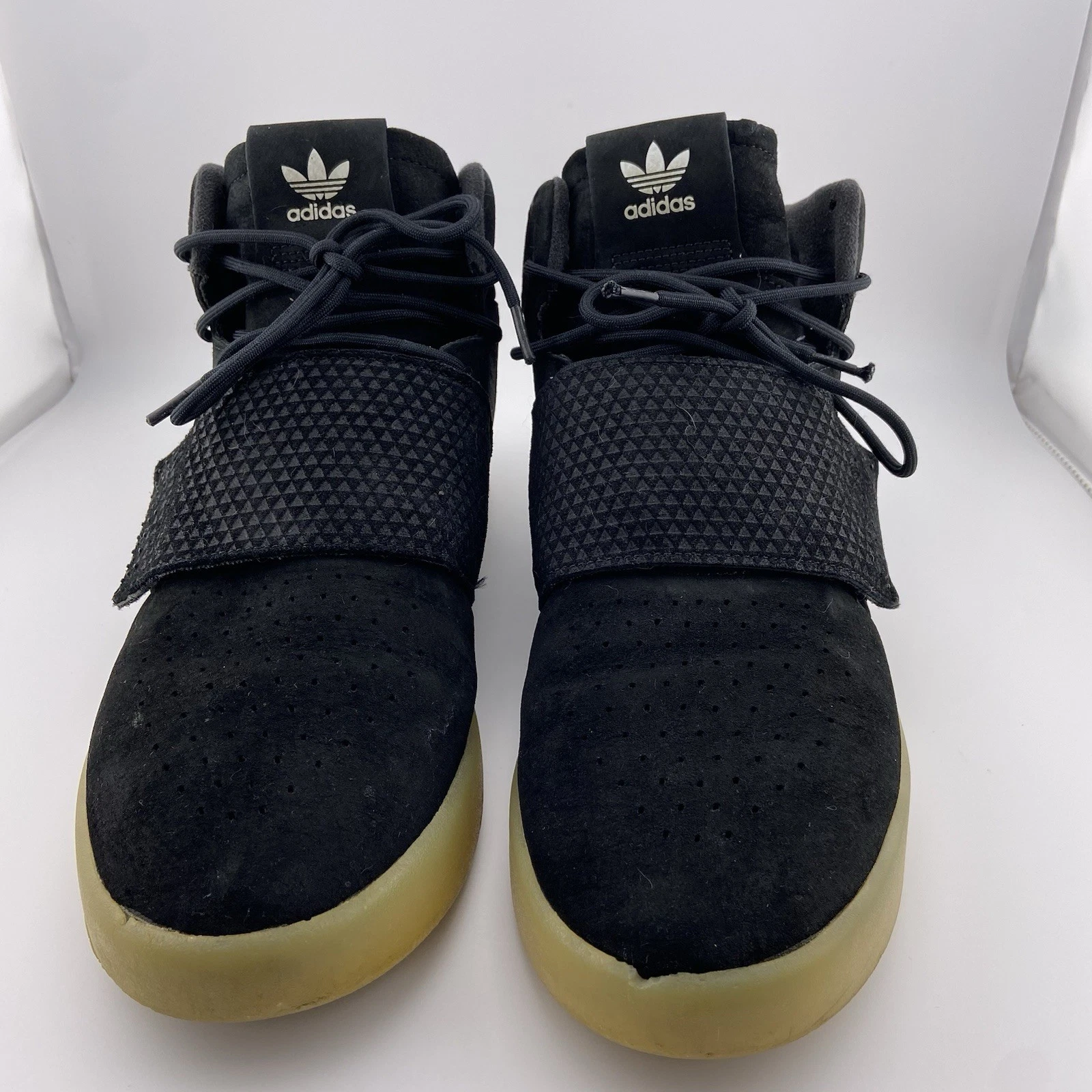 Adidas Tubular Invader Strap Black Suede Men's Size 10 - photo 2