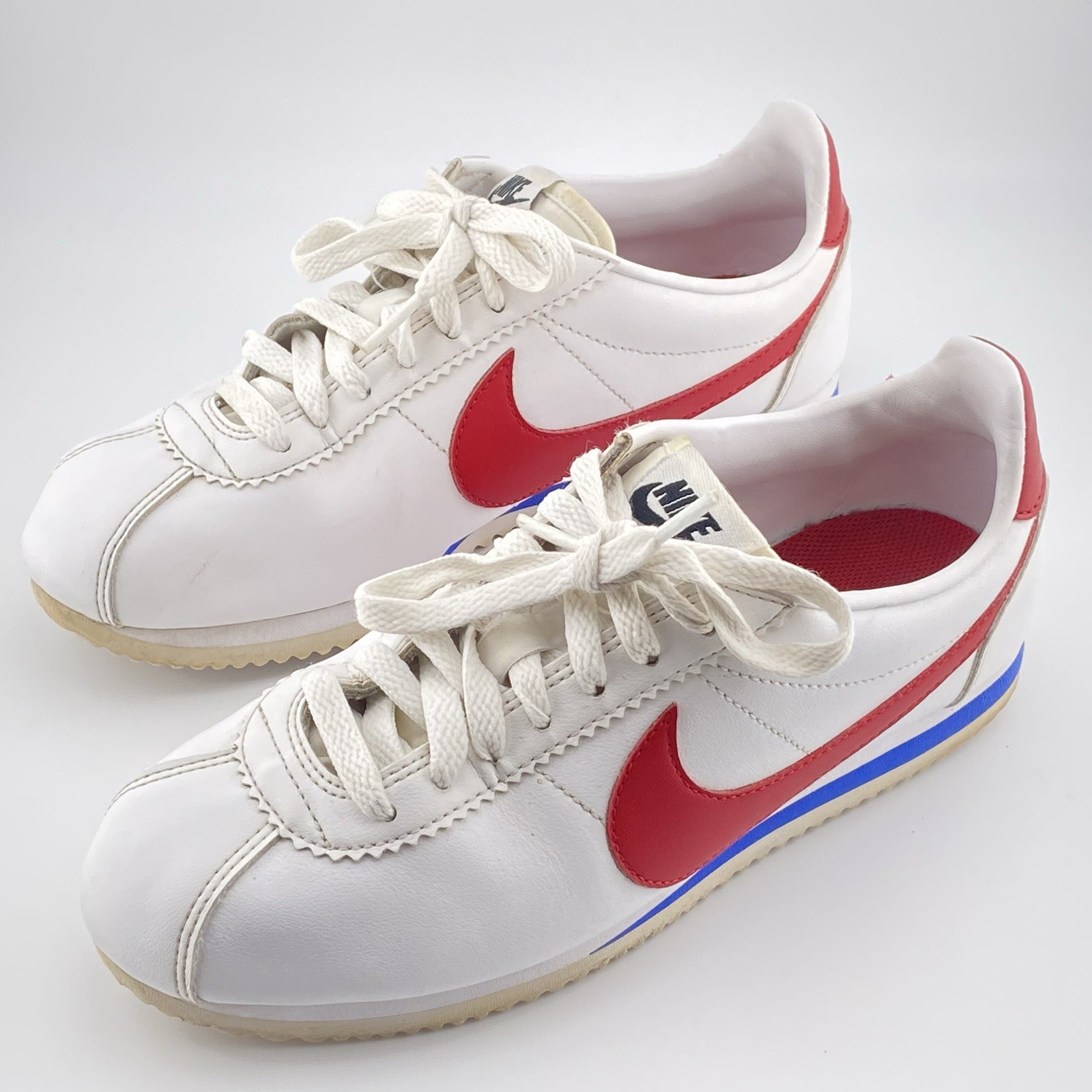 Nike Cortez Classic Leather White/Red/Blue Women's 7 - photo 3