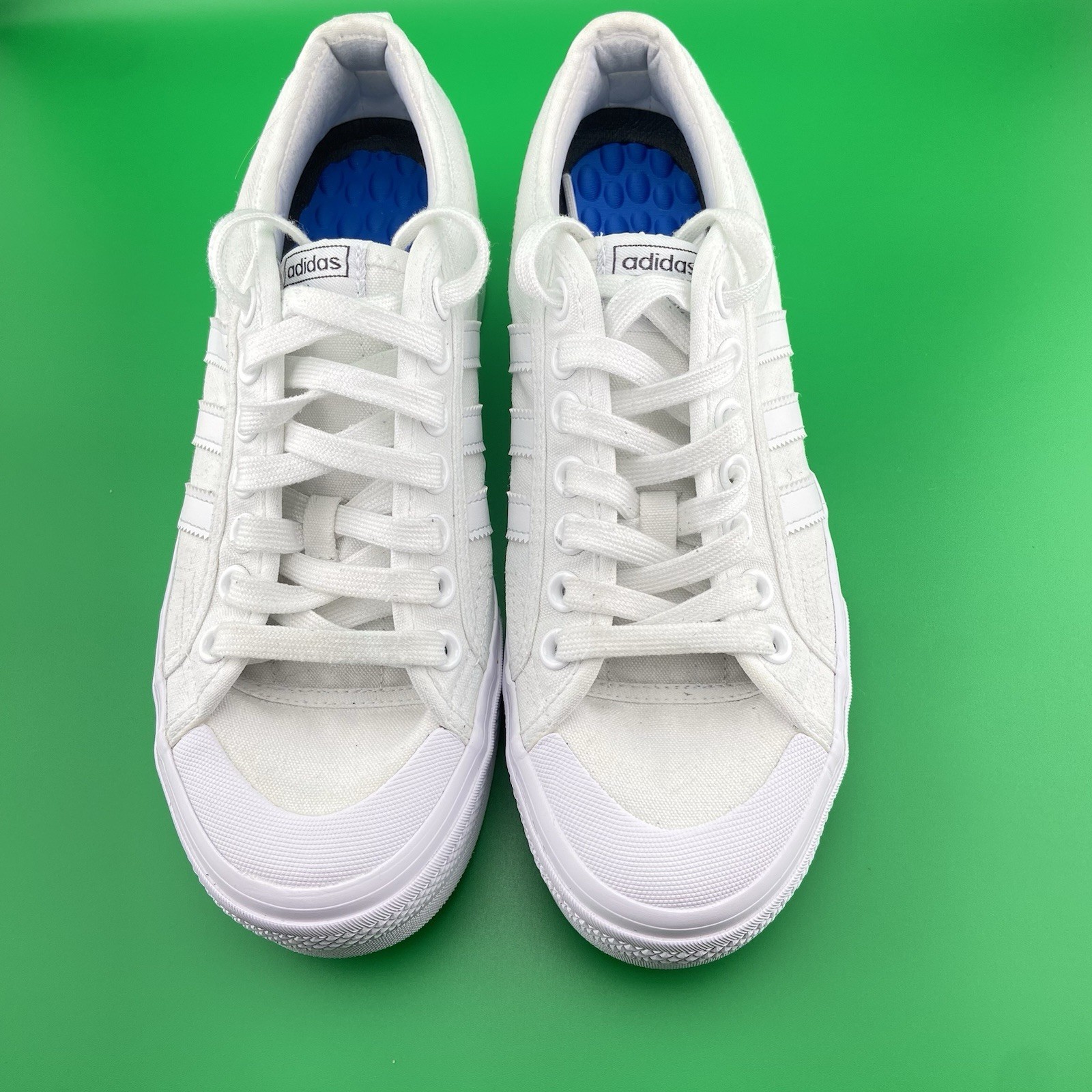 Adidas Nizza Platform Triple White Sneakers - Women's US 10 - photo 2