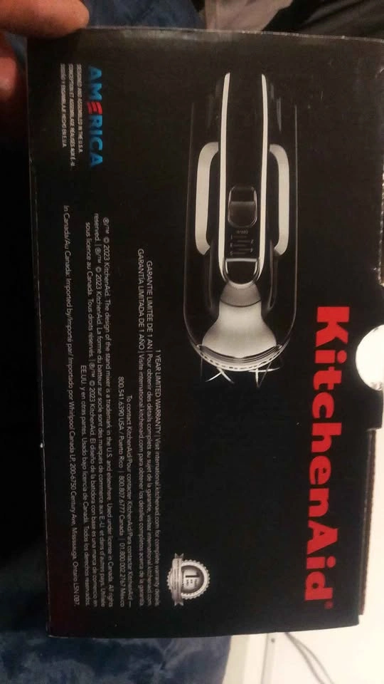 KitchenAid Hand Mixer KHMS120B 5 Speed Onyx Black - photo 2