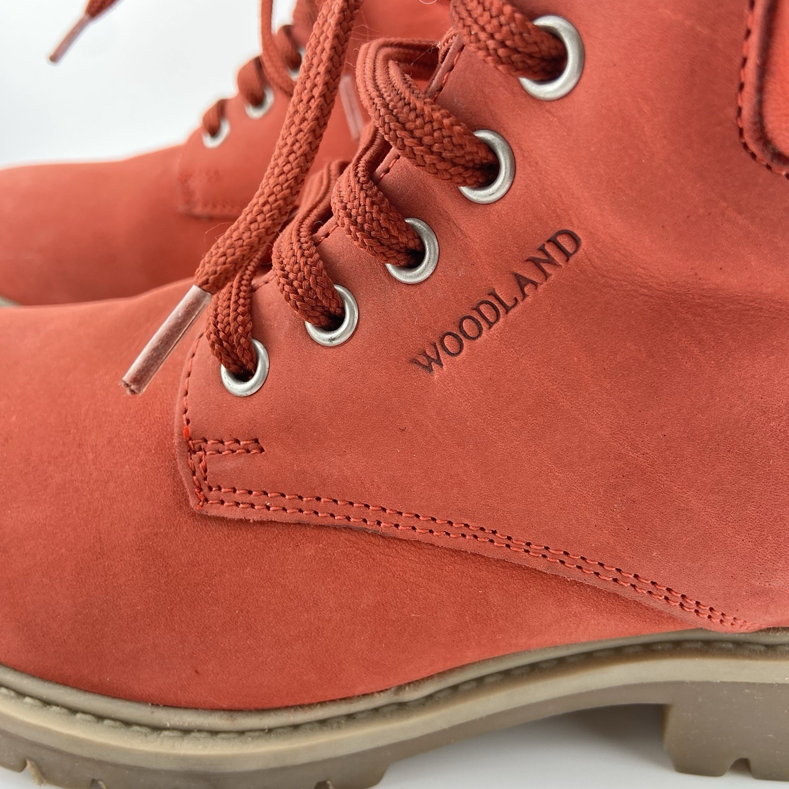 Woodland Women’s Red Nubuck Ankle Boots US 6 - photo 2