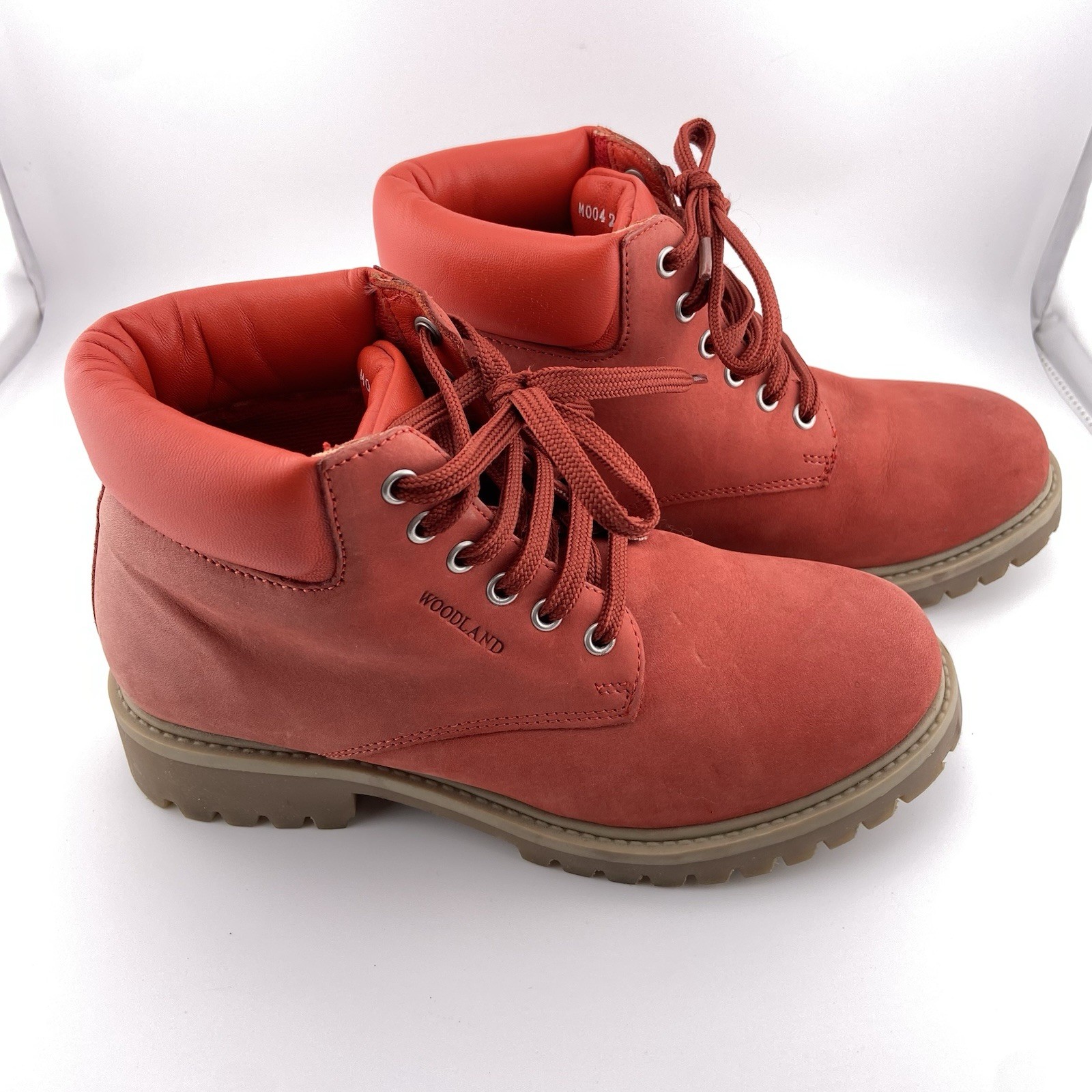 Woodland Women’s Red Nubuck Ankle Boots US 6 - photo 3