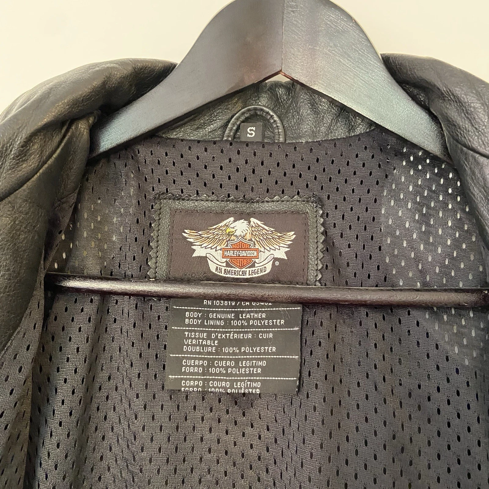 Harley-Davidson Women's Leather Jacket - Size S - Black/Blue - photo 3