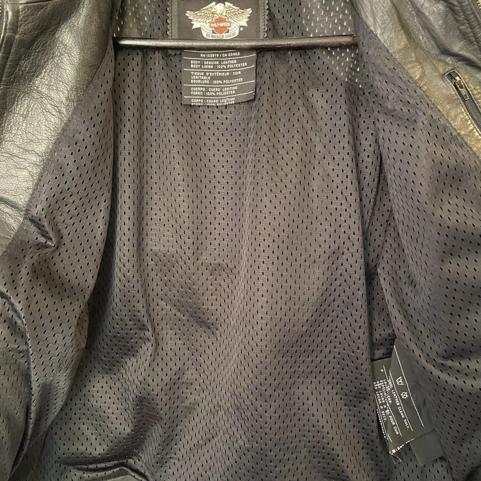 Harley-Davidson Women's Leather Jacket - Size S - Black/Blue - photo 4