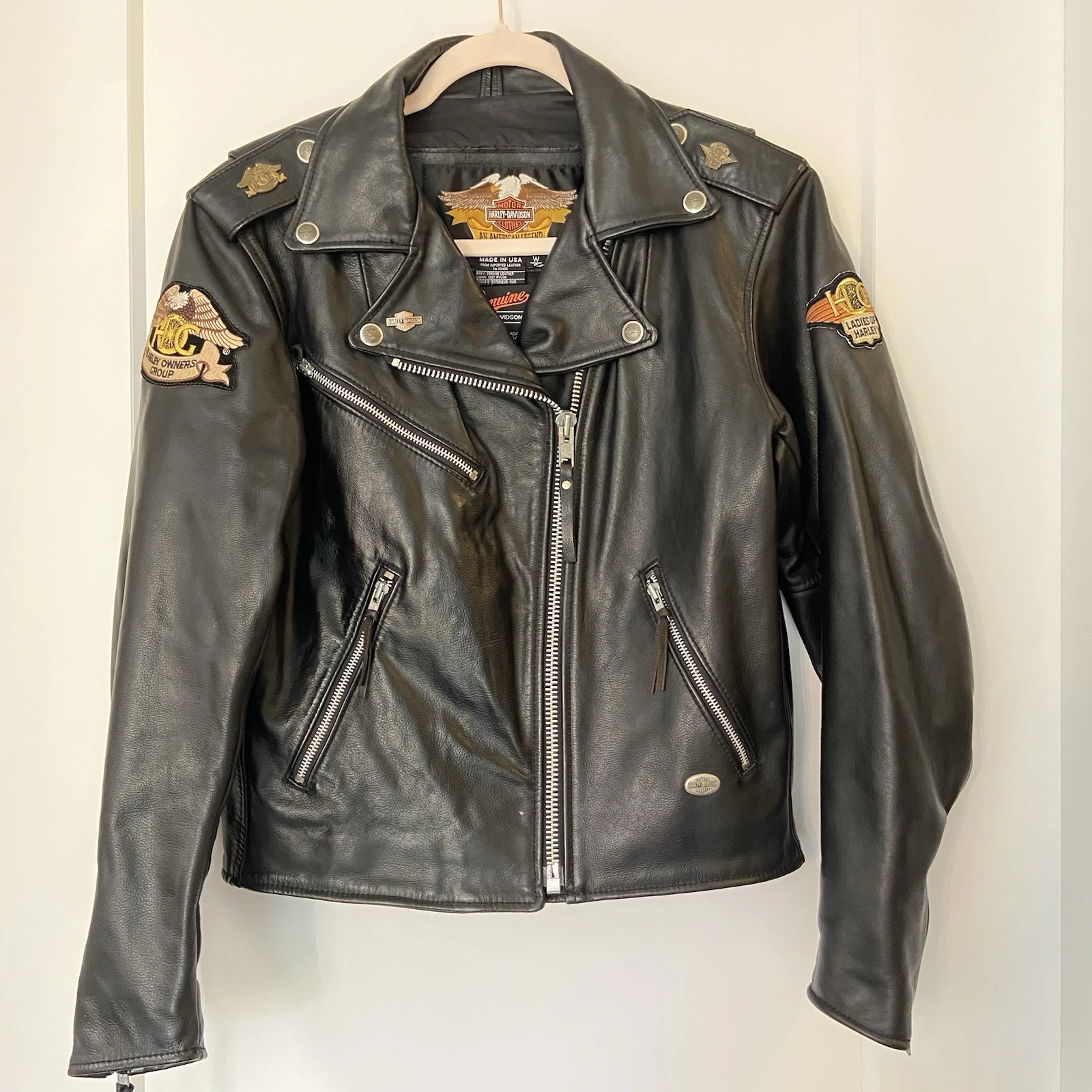 Harley-Davidson Women's Leather Motorcycle Jacket - Size S - Mad