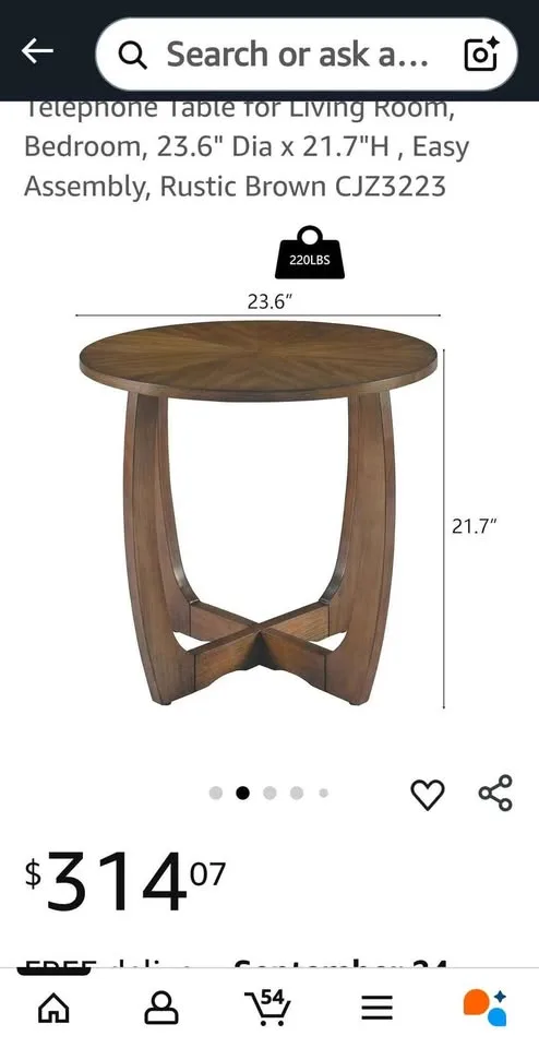 New 2 tone wood table for sale image indicator(7)