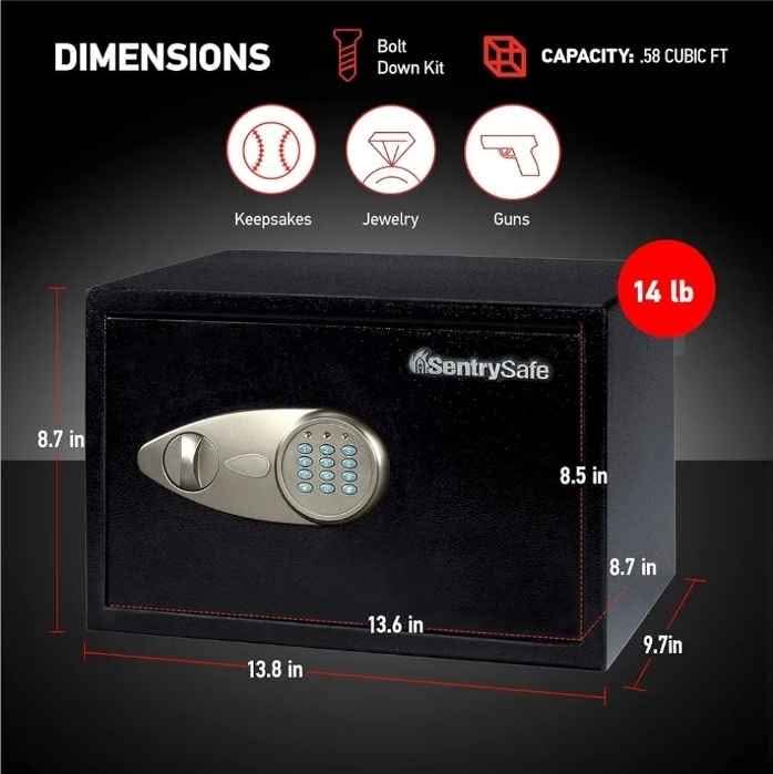 SentrySafe X055 Security Safe with Digital Keypad - photo 4