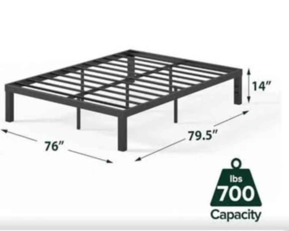 King mattress& bed frame & hybrid bedstory mattress - photo 2
