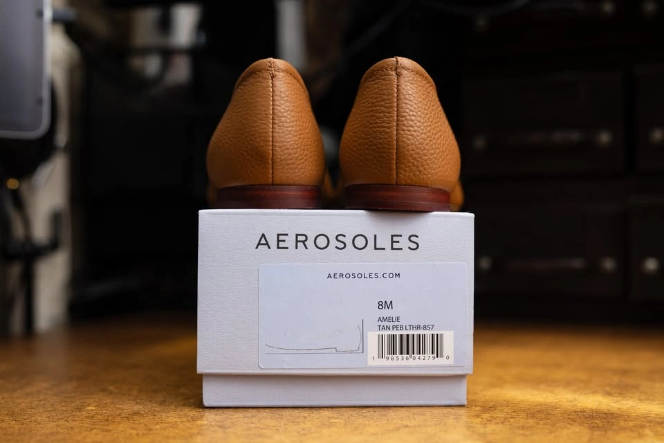 Aerosoles Amelie Women's Ballet Flats - Size 8 - Tan Pebbled Lea - photo 2