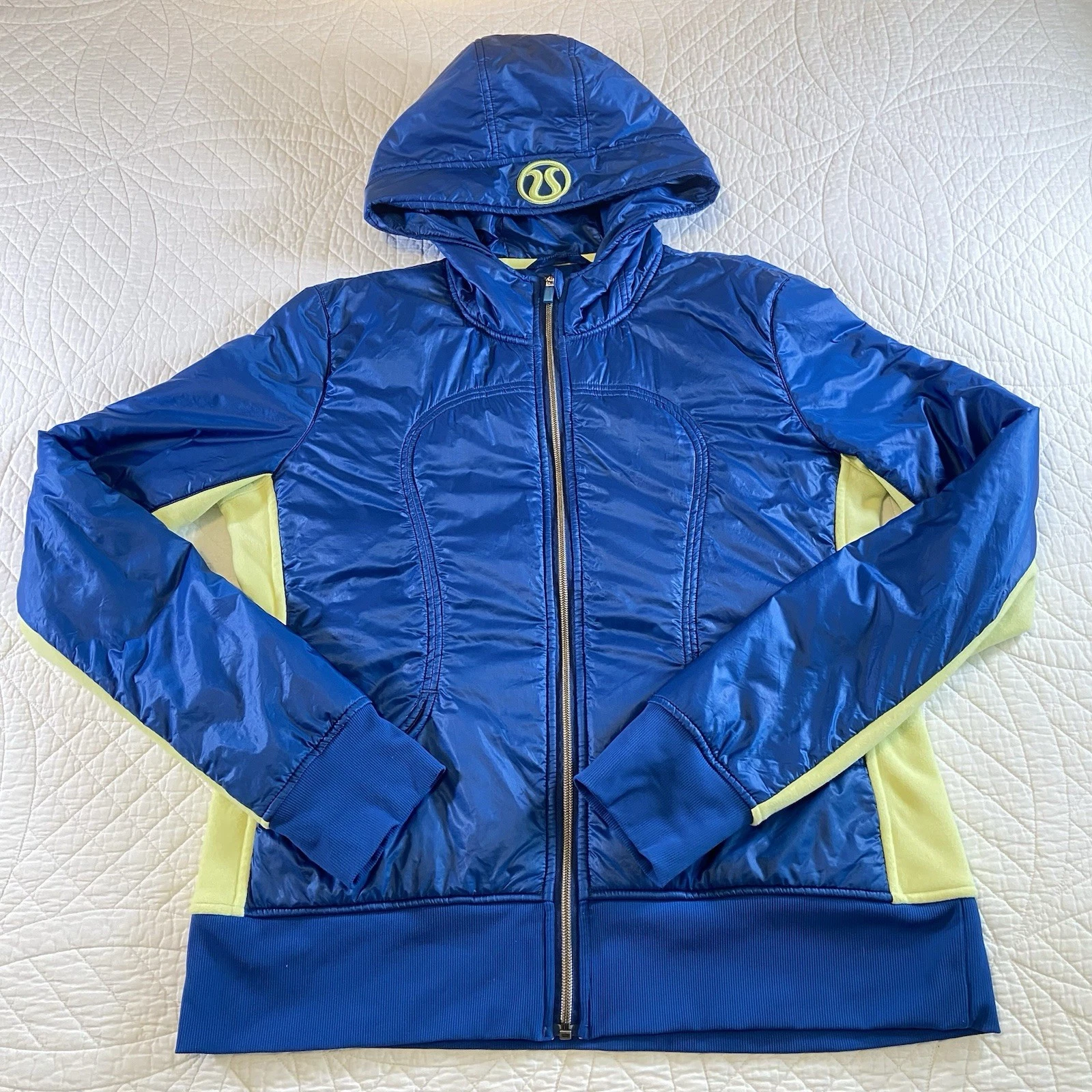 Lululemon Uba Hoodie Special Edition Lux Jacket Blue Citron Quil