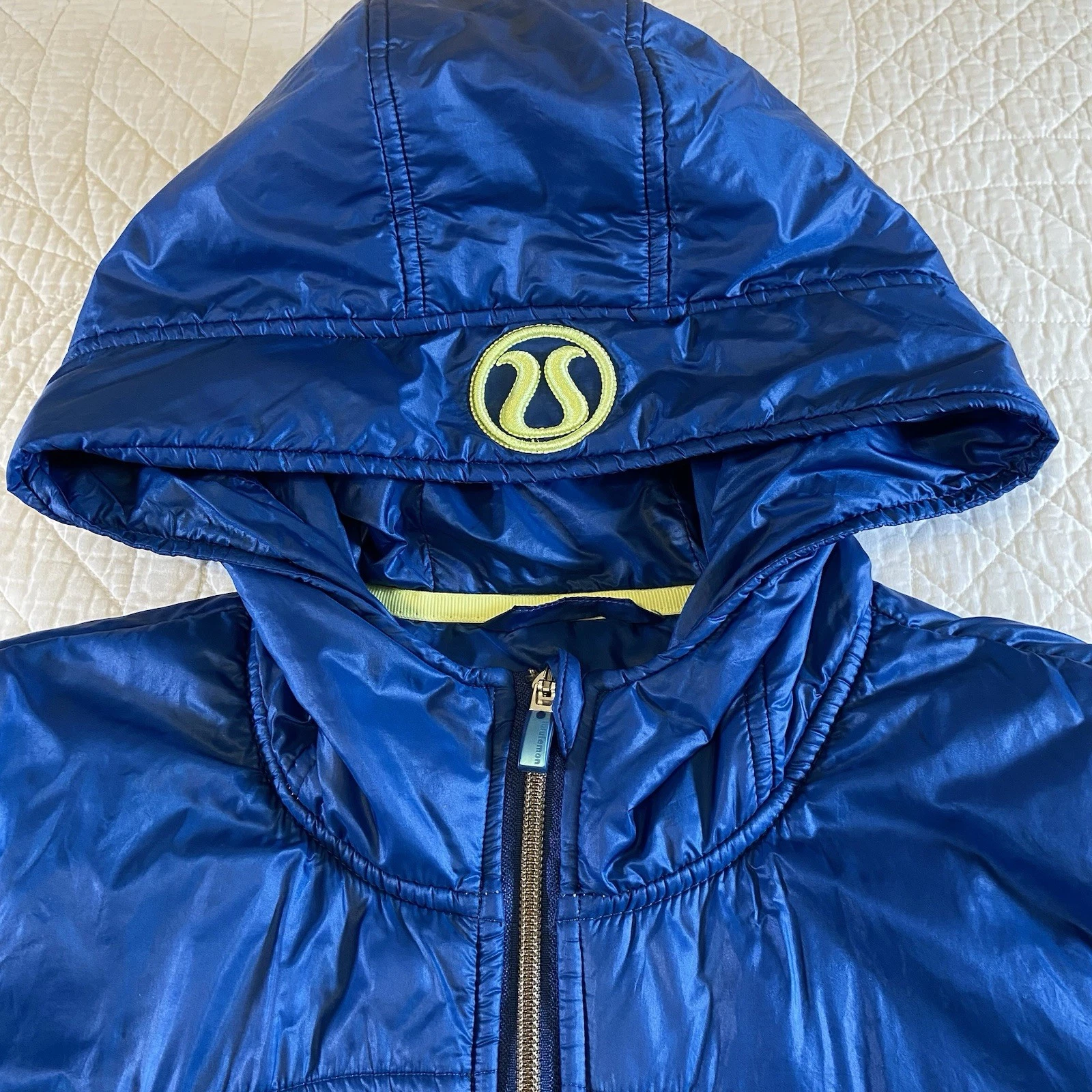 Lululemon Uba Hoodie Special Edition Lux Jacket Blue Citron Quil - photo 2