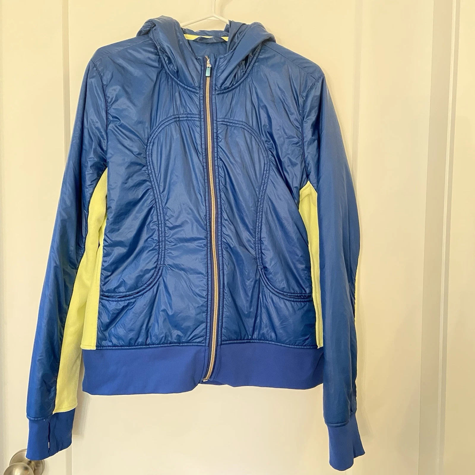 Lululemon Uba Hoodie Special Edition Lux Jacket Blue Citron Quil - photo 5