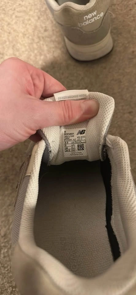 Womens New Balance 574 grey sneakers size 6.5 - photo 4