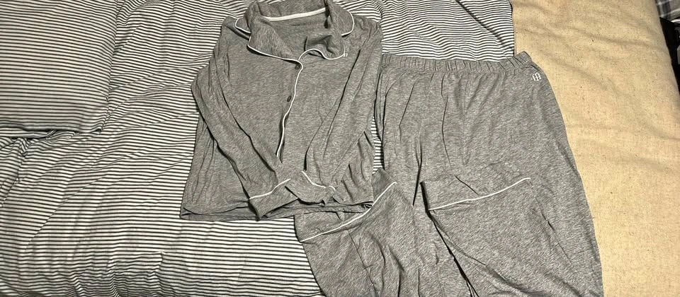 Women’s TH Pajama Set - Grey, Size Small